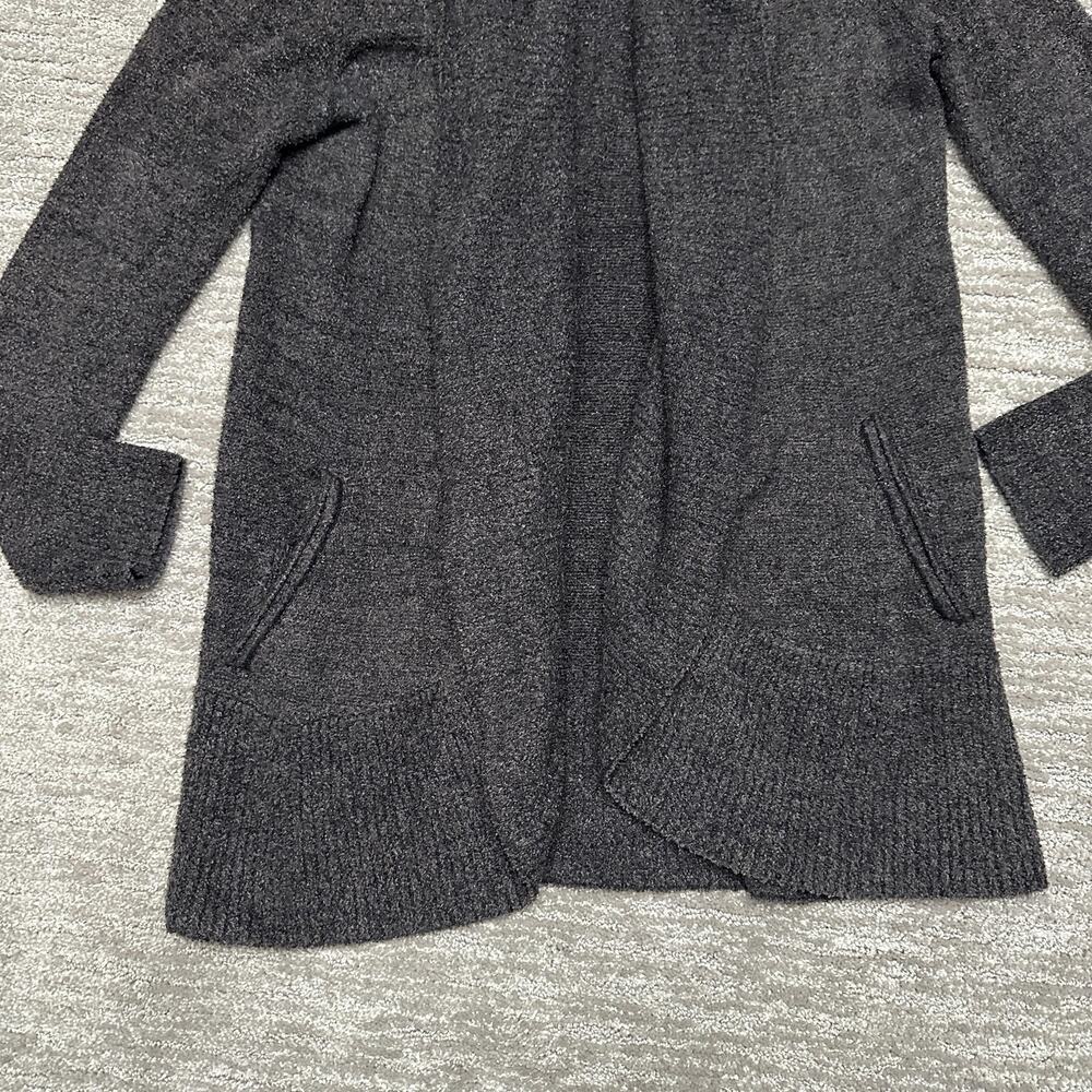 Barefoot Dreams Cardigan Womens Medium Gray CozyChic Lite Open Front Pockets - Picture 4 of 13